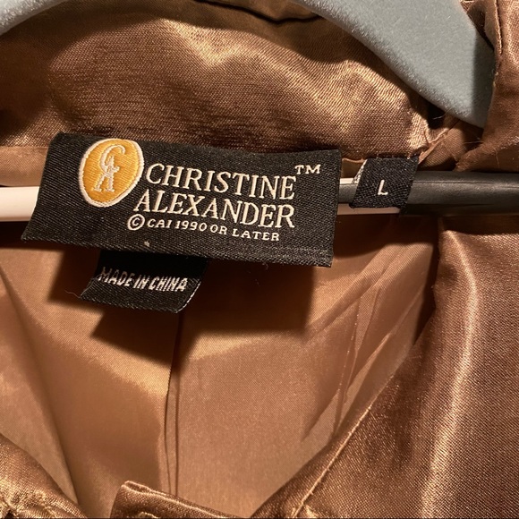 Christine Alexander Gold/Brown Jacket Large - Picture 7 of 9